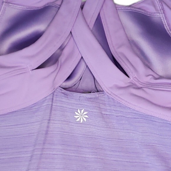 Athleta Purple Cross-Back Sports Bra Tank - S - Picture 6 of 11